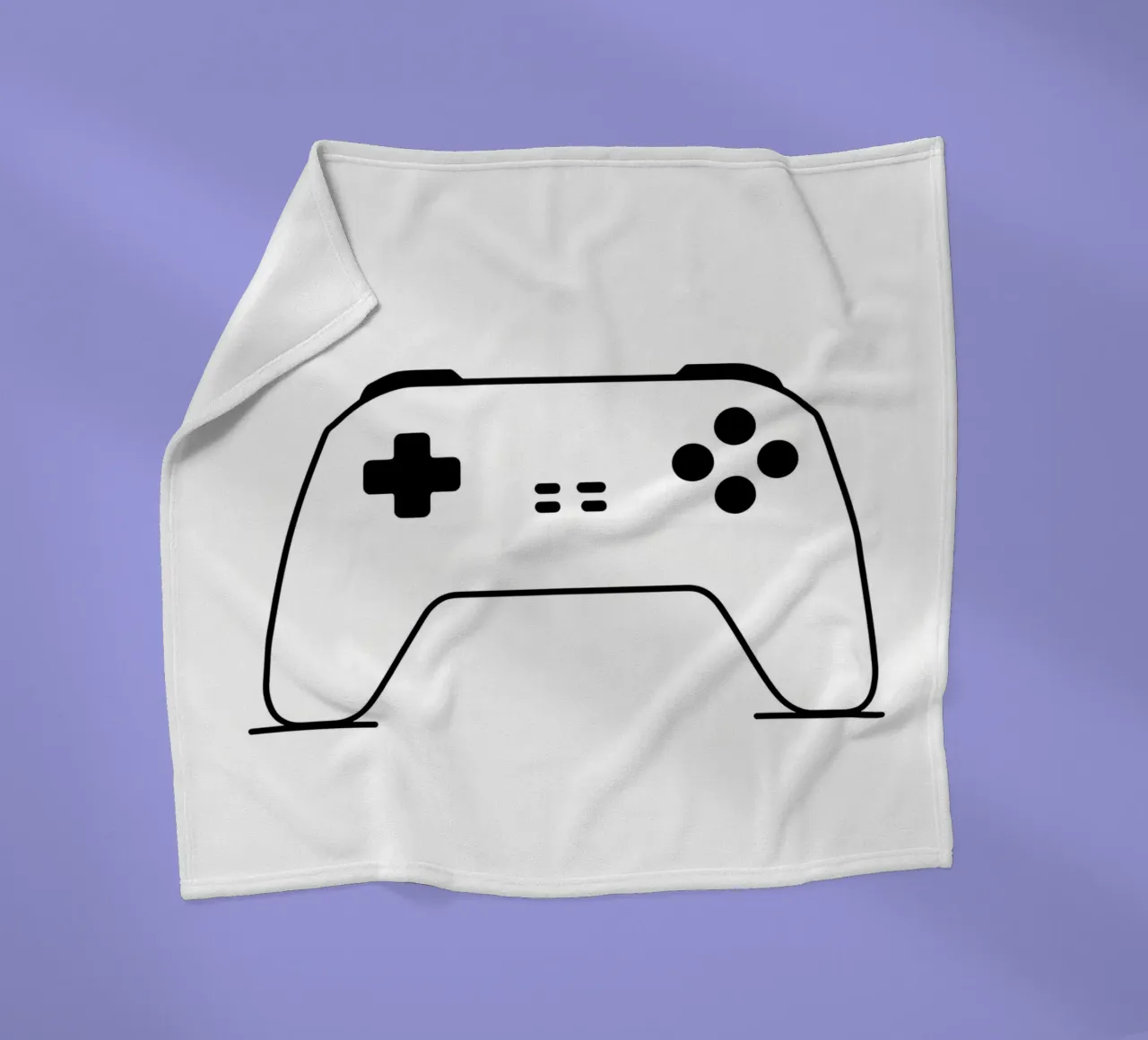 Console di gioco - Line art minimalista coperta in pile da Viv Line Art