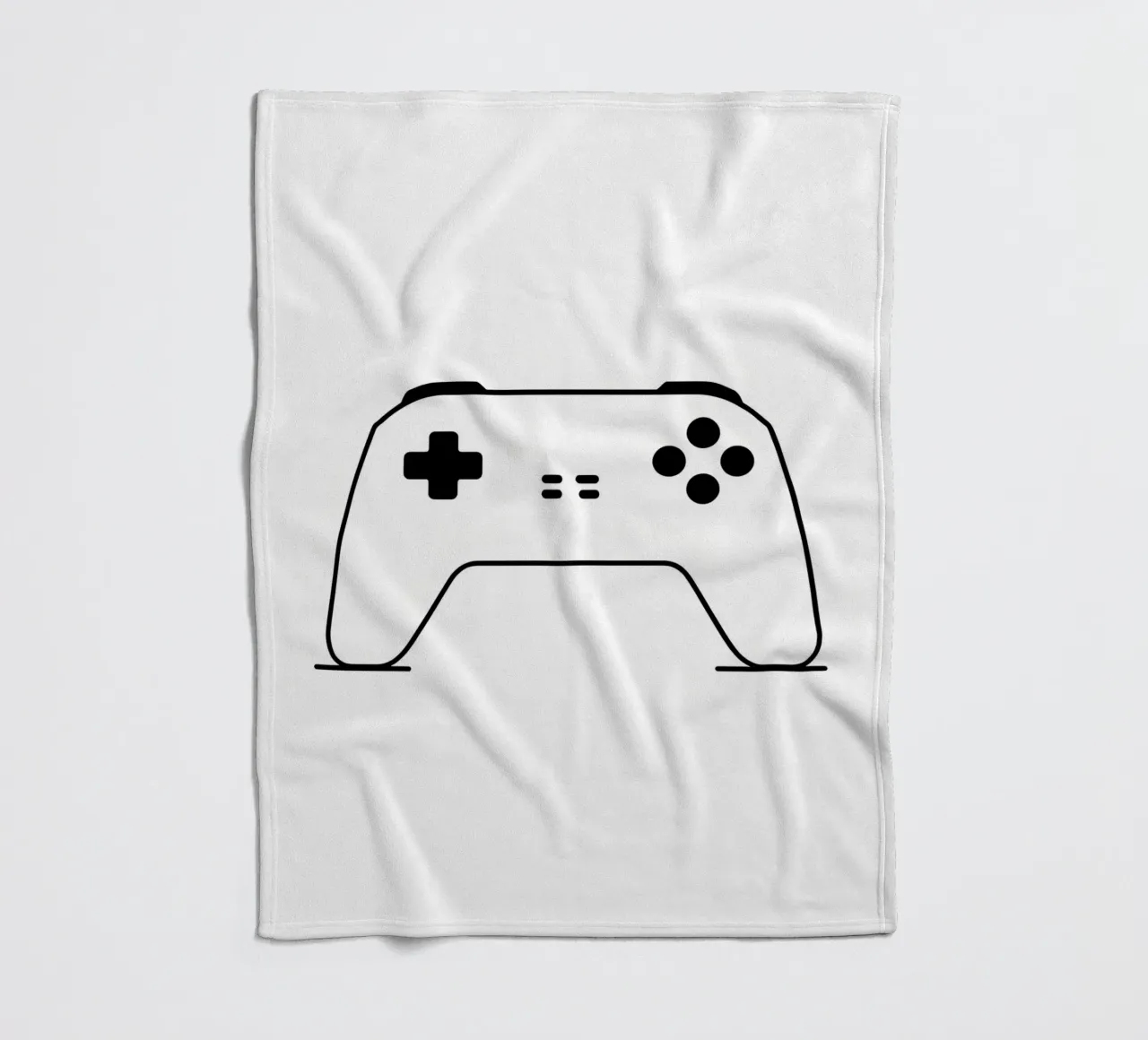 Console di gioco - Line art minimalista coperta in pile da Viv Line Art