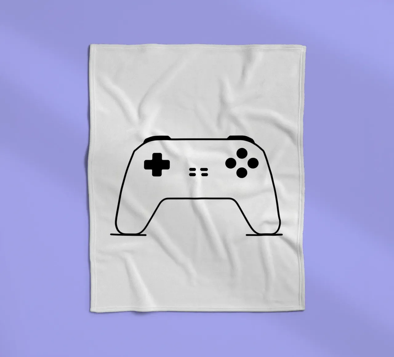 Console di gioco - Line art minimalista coperta in pile da Viv Line Art