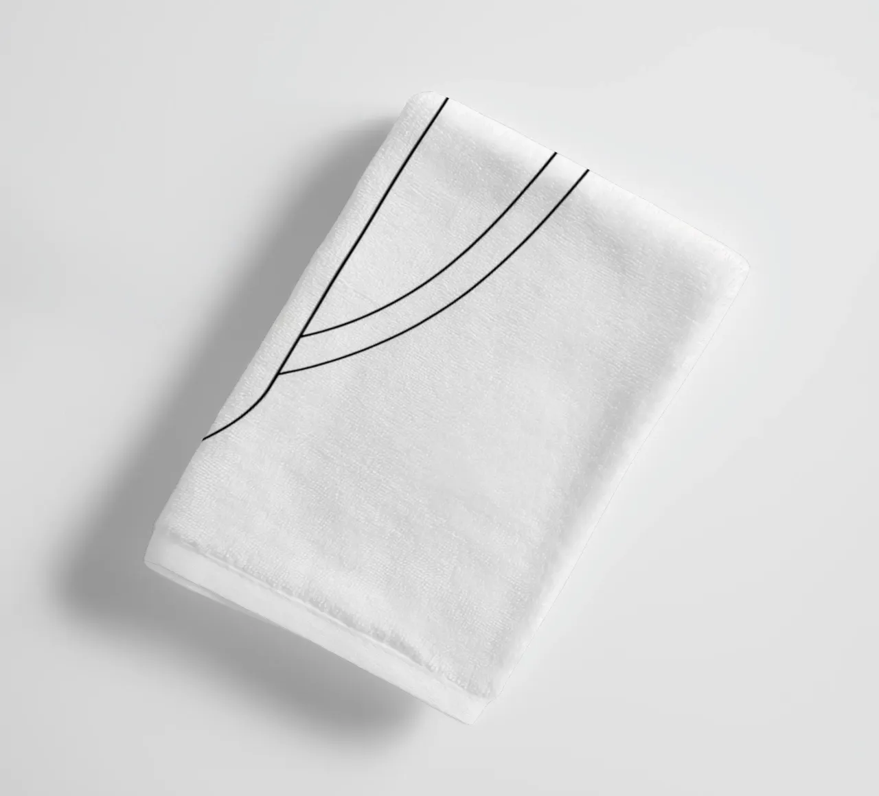 Spada e scudo - Line art minimalista asciugamano da bagno da Viv Line Art