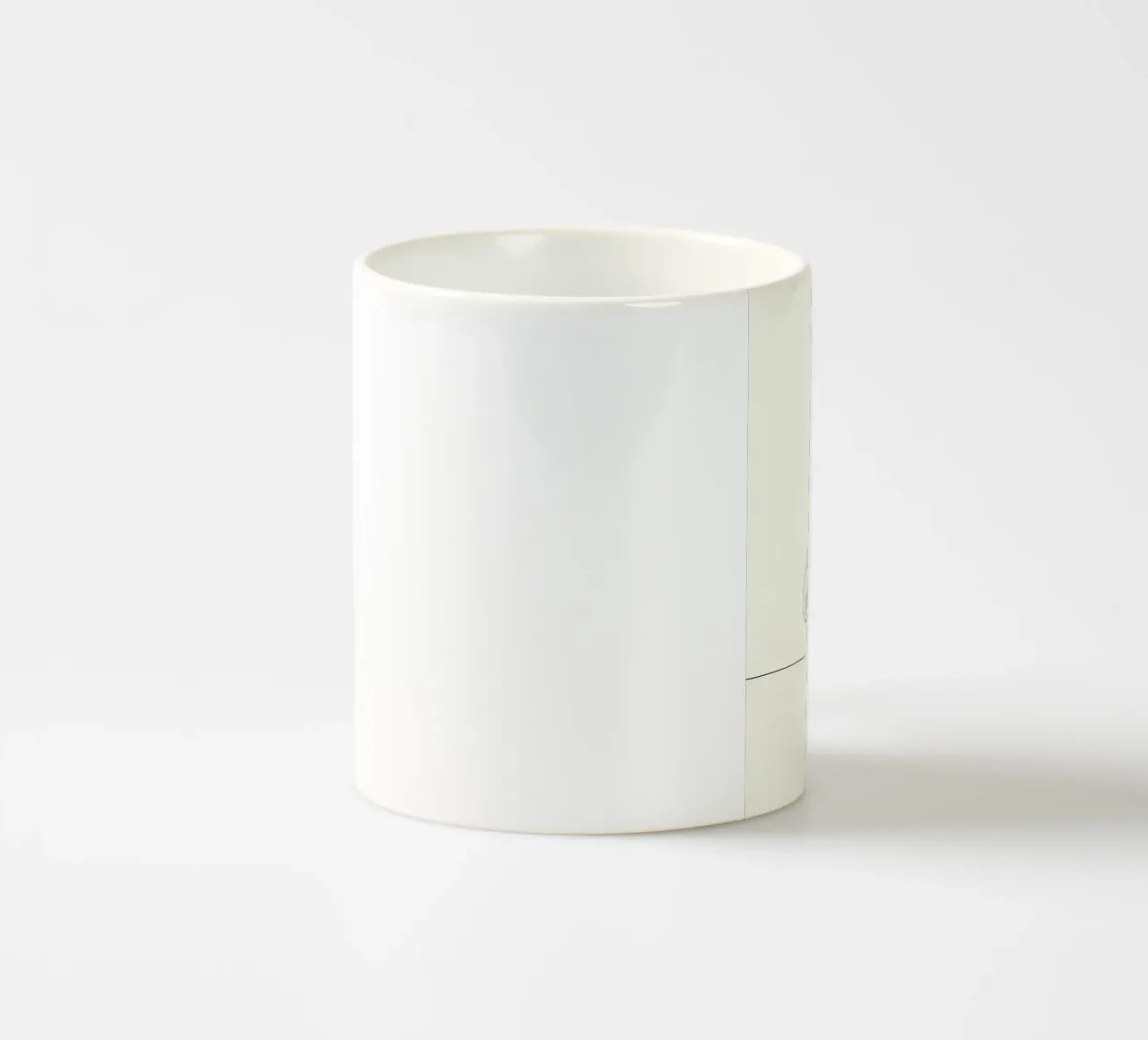 Accovacciarsi e guardarti - Line art minimalista tazza in ceramica da Viv Line Art