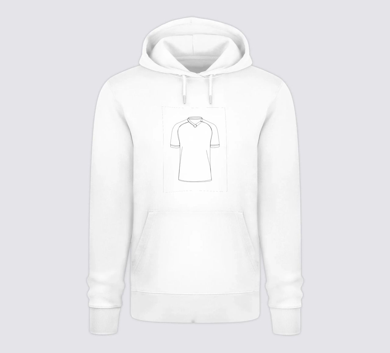 Camicia da calcio - Line Art minimalista felpa con cappuccio da Viv Line Art