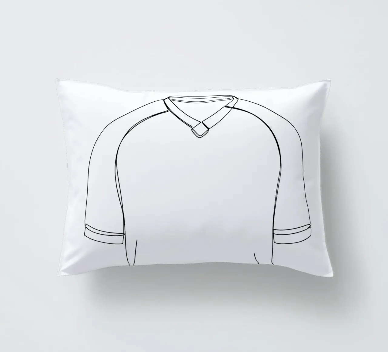 Camicia da calcio - Line Art minimalista cuscino da Viv Line Art