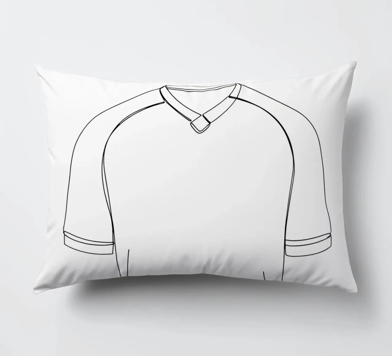 Camicia da calcio - Line Art minimalista cuscino da Viv Line Art