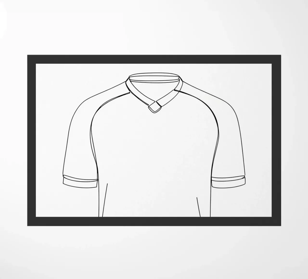 Camicia da calcio - Line Art minimalista zerbino da Viv Line Art