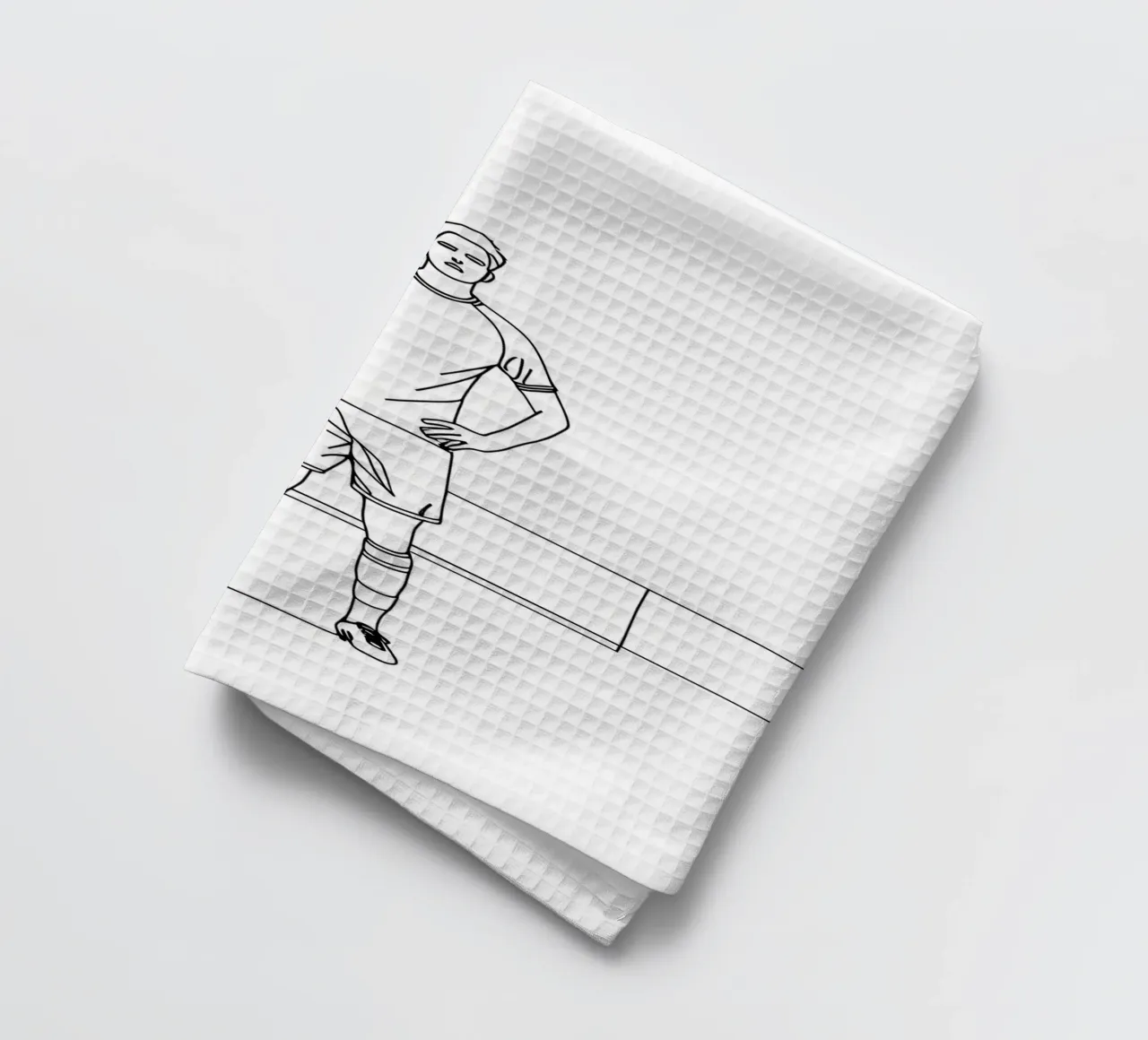 Calcio - Line art minimalista canovaccio da cucina da Viv Line Art