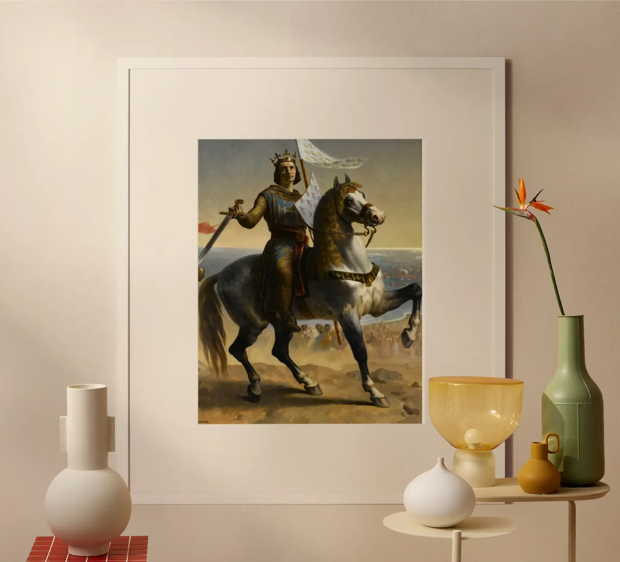 Emile Signol - Luigi IX (San Luigi), re di Francia (1844) poster da William Store