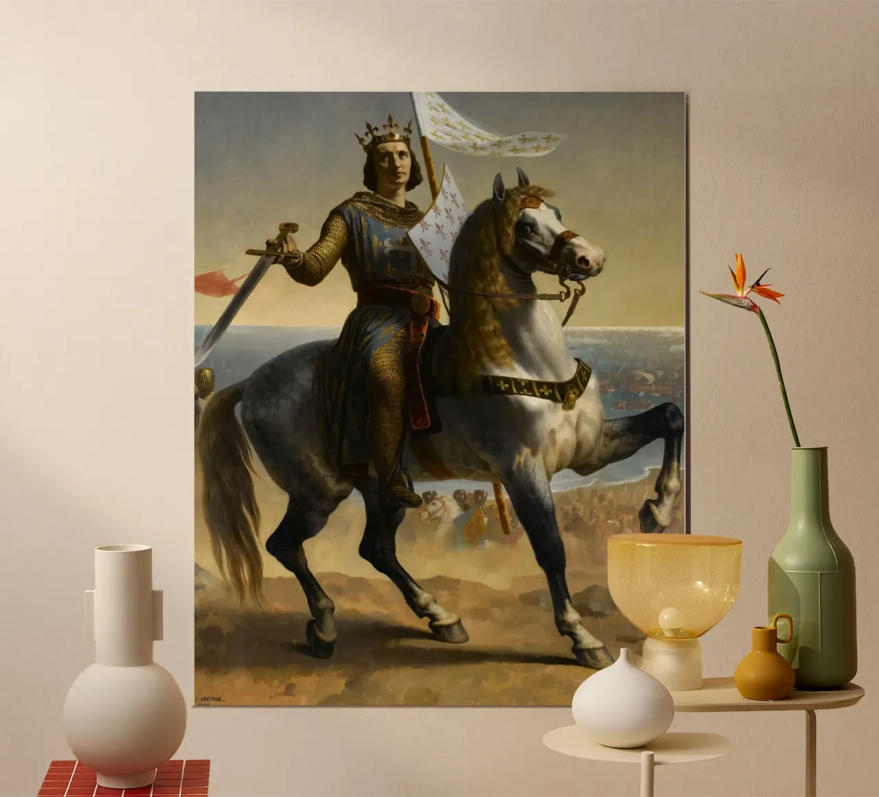 Emile Signol - Luigi IX (San Luigi), re di Francia (1844) poster da William Store