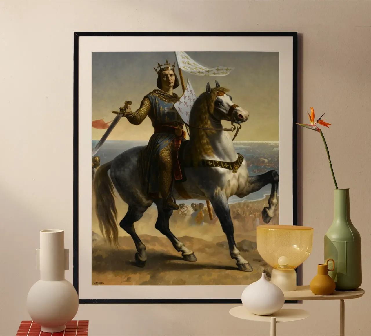 Emile Signol - Luigi IX (San Luigi), re di Francia (1844) poster da William Store
