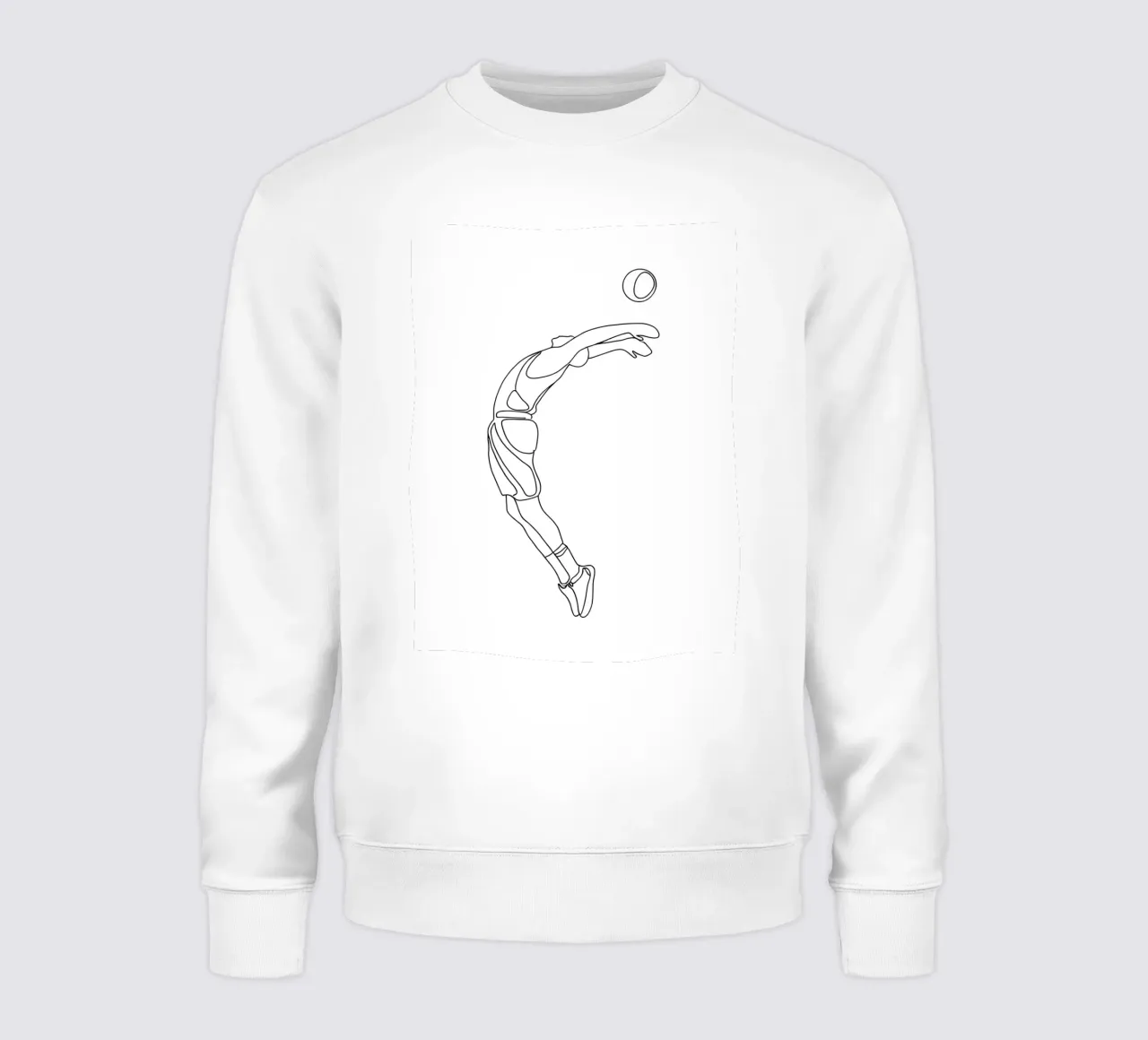 Giocatore di Baketball - Line Art minimalista felpa da Viv Line Art