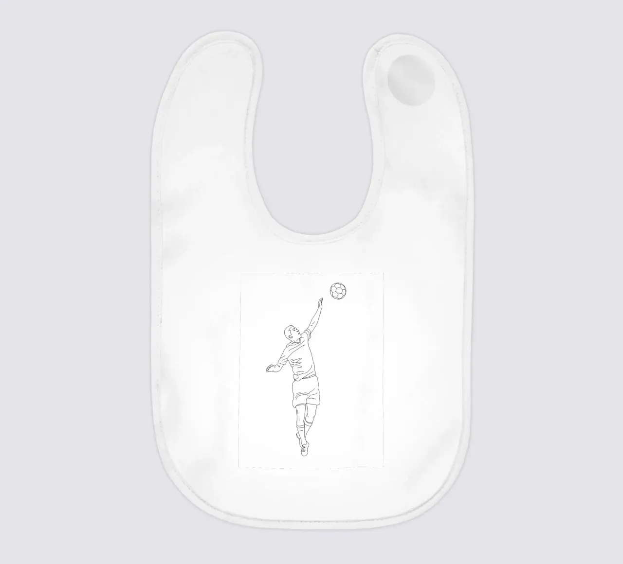 Calcio - Line art minimalista bavaglino da Viv Line Art