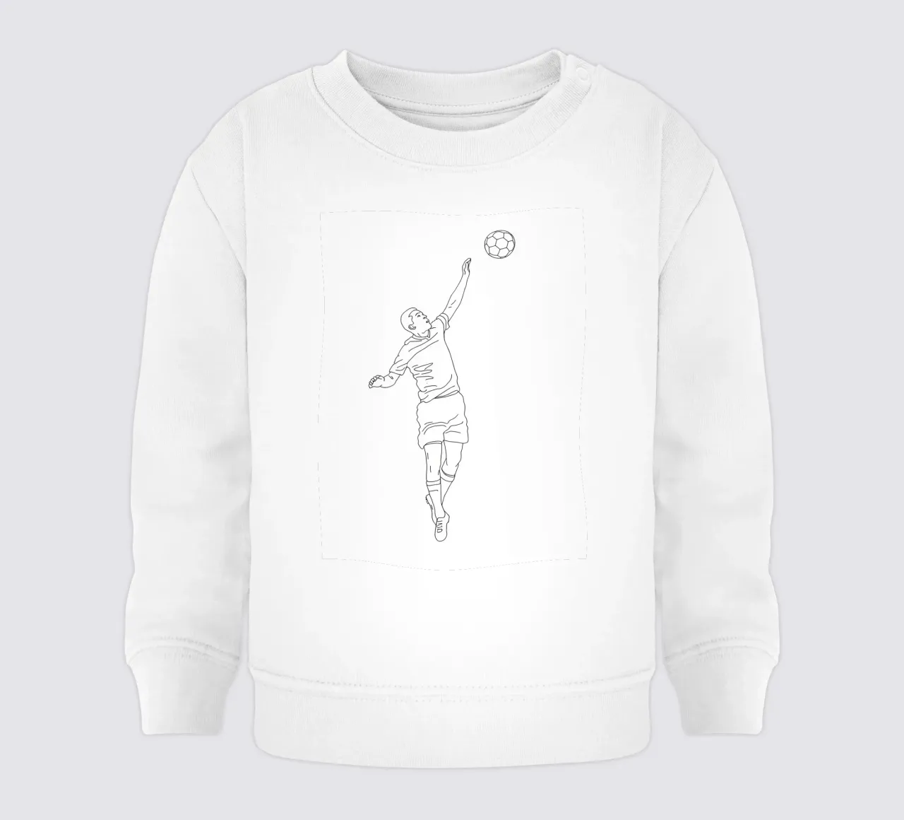 Calcio - Line art minimalista felpa neonato da Viv Line Art