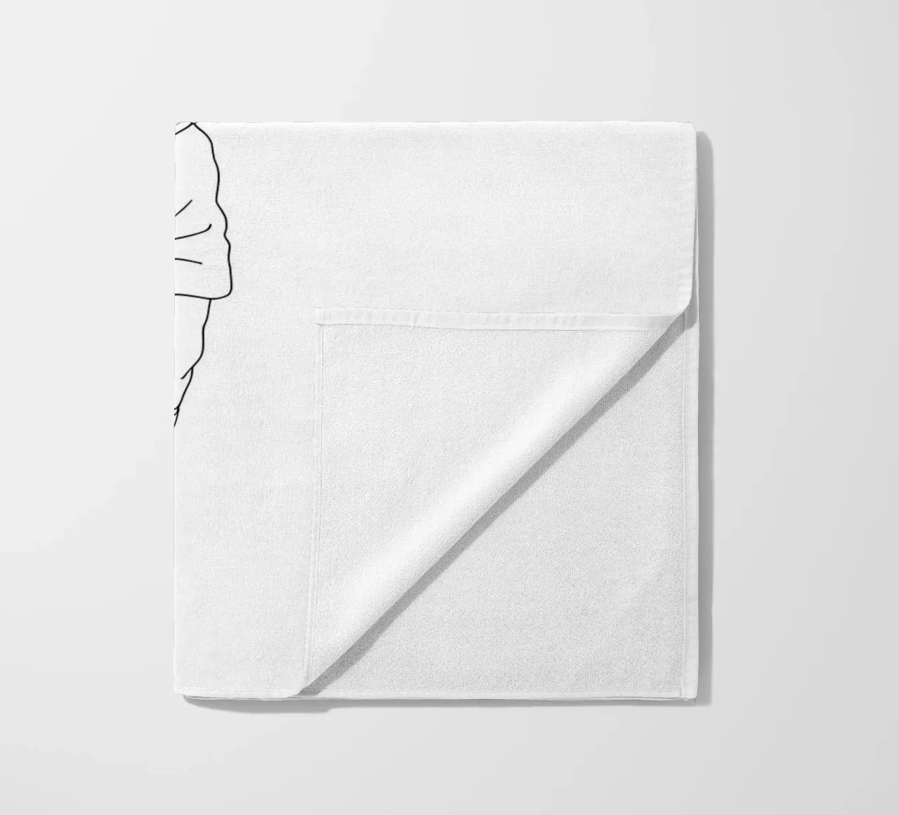 Calcio - Line art minimalista telo mare da Viv Line Art