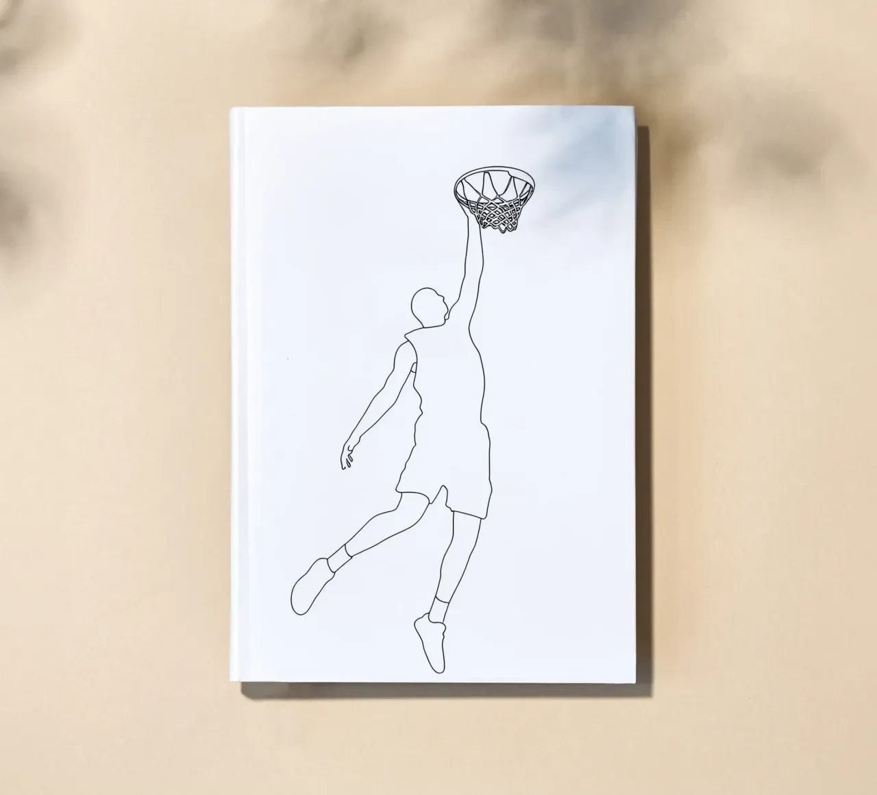 Basketball - Minimalist Line Art notebook by Viv Line Art