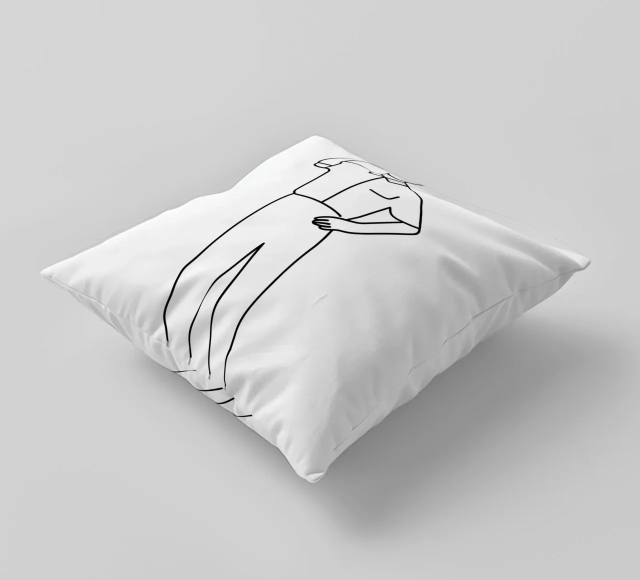 Arbitro - Line art minimalista cuscino da Viv Line Art
