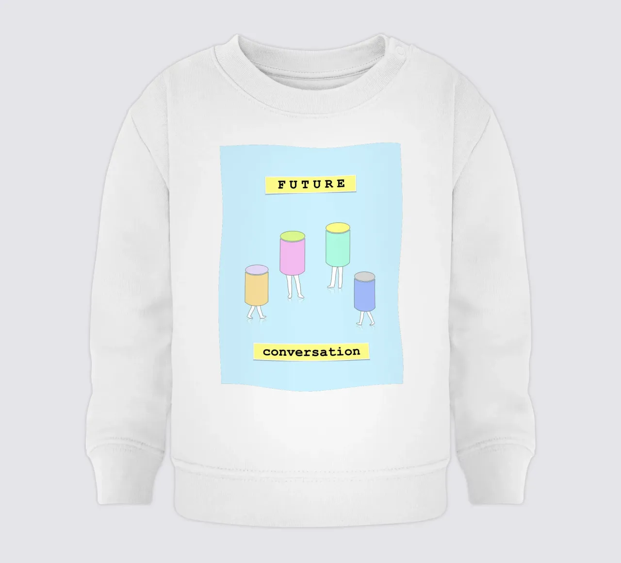 FUTURE conversation felpa neonato da natural neutral