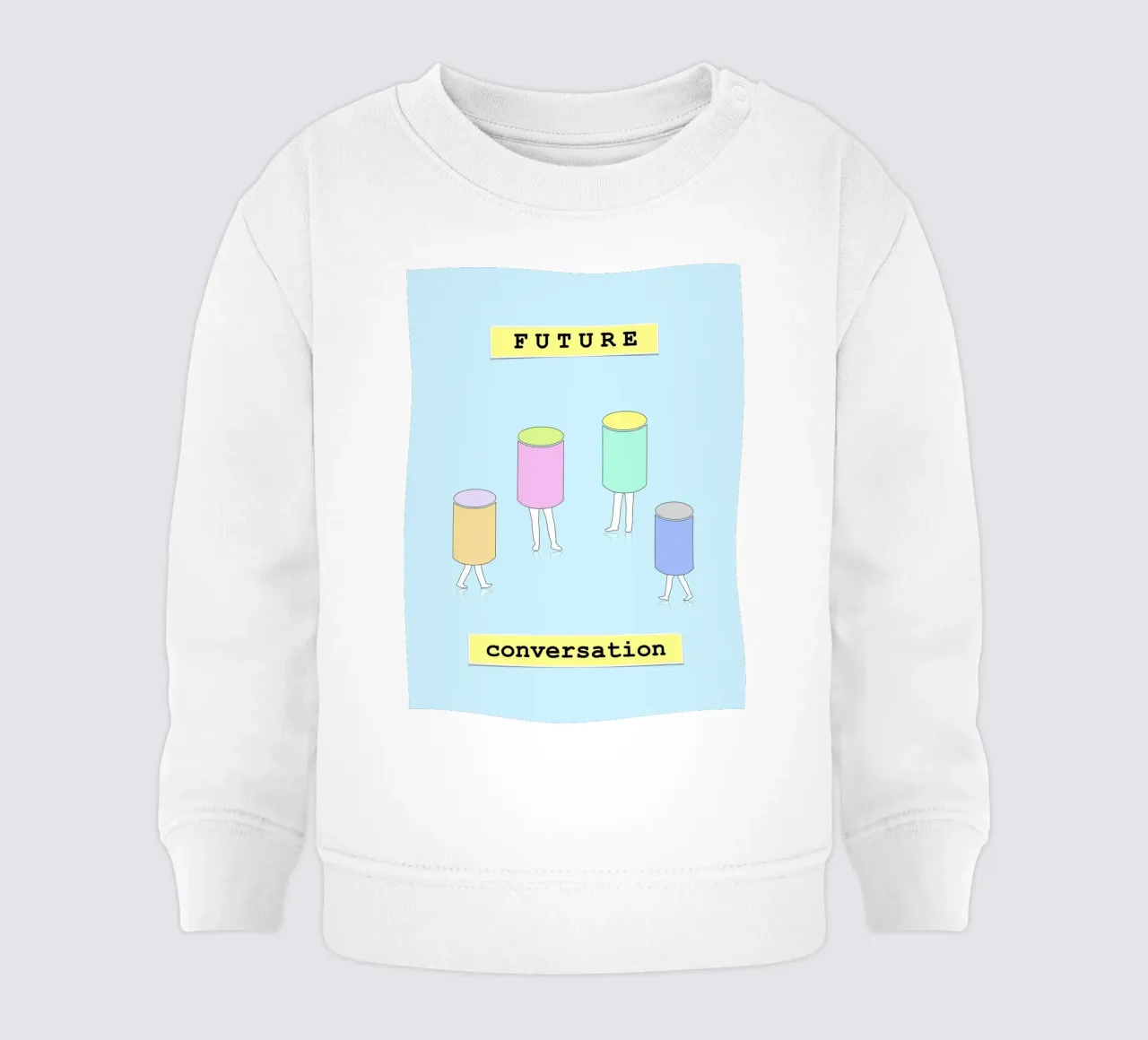 FUTURE conversation felpa neonato da natural neutral