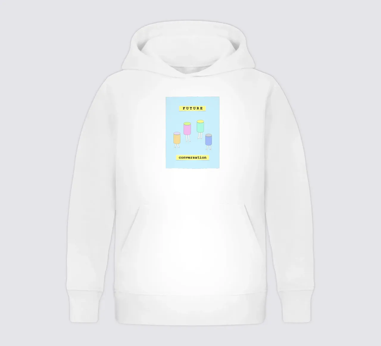 FUTURE conversation felpa bambino con cappuccio da natural neutral