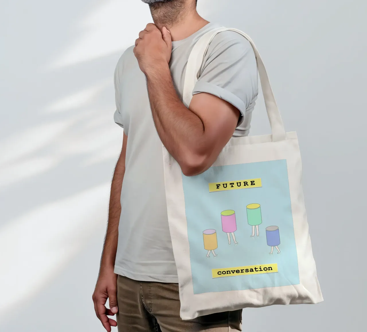 FUTURE conversation borsa in juta da natural neutral
