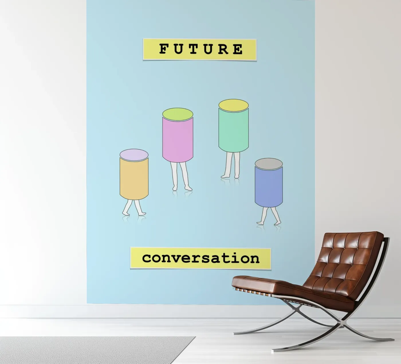 FUTURE conversation fotobehang van natural neutral