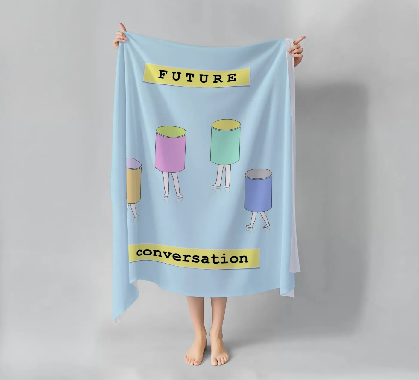 FUTURE conversation strandhanddoek van natural neutral