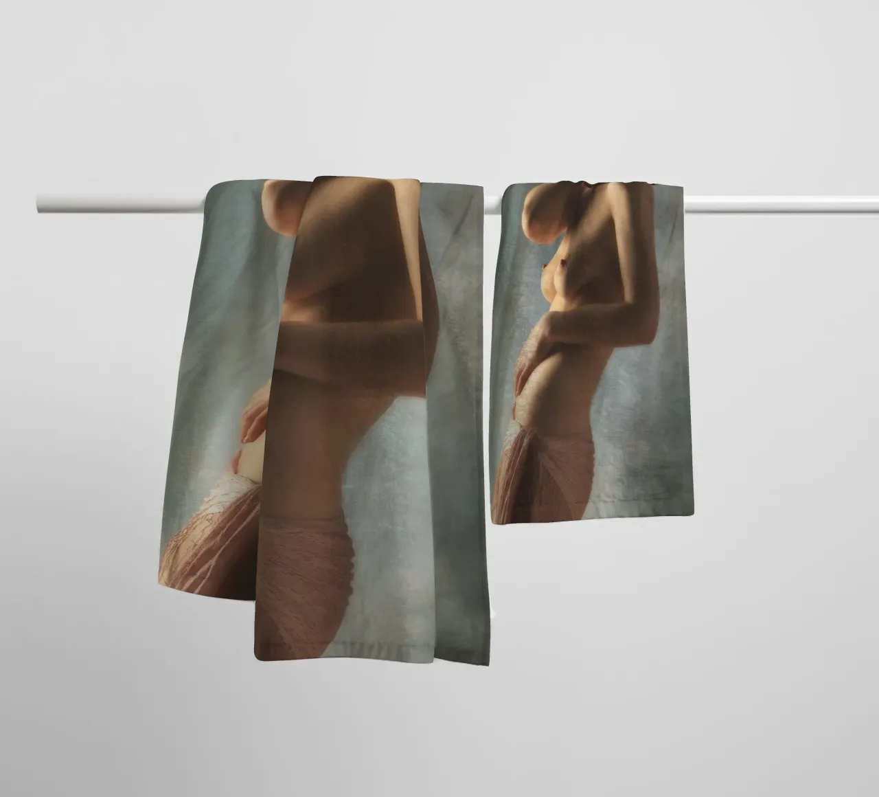 Kristin Topless towel by Dave Hare Photography