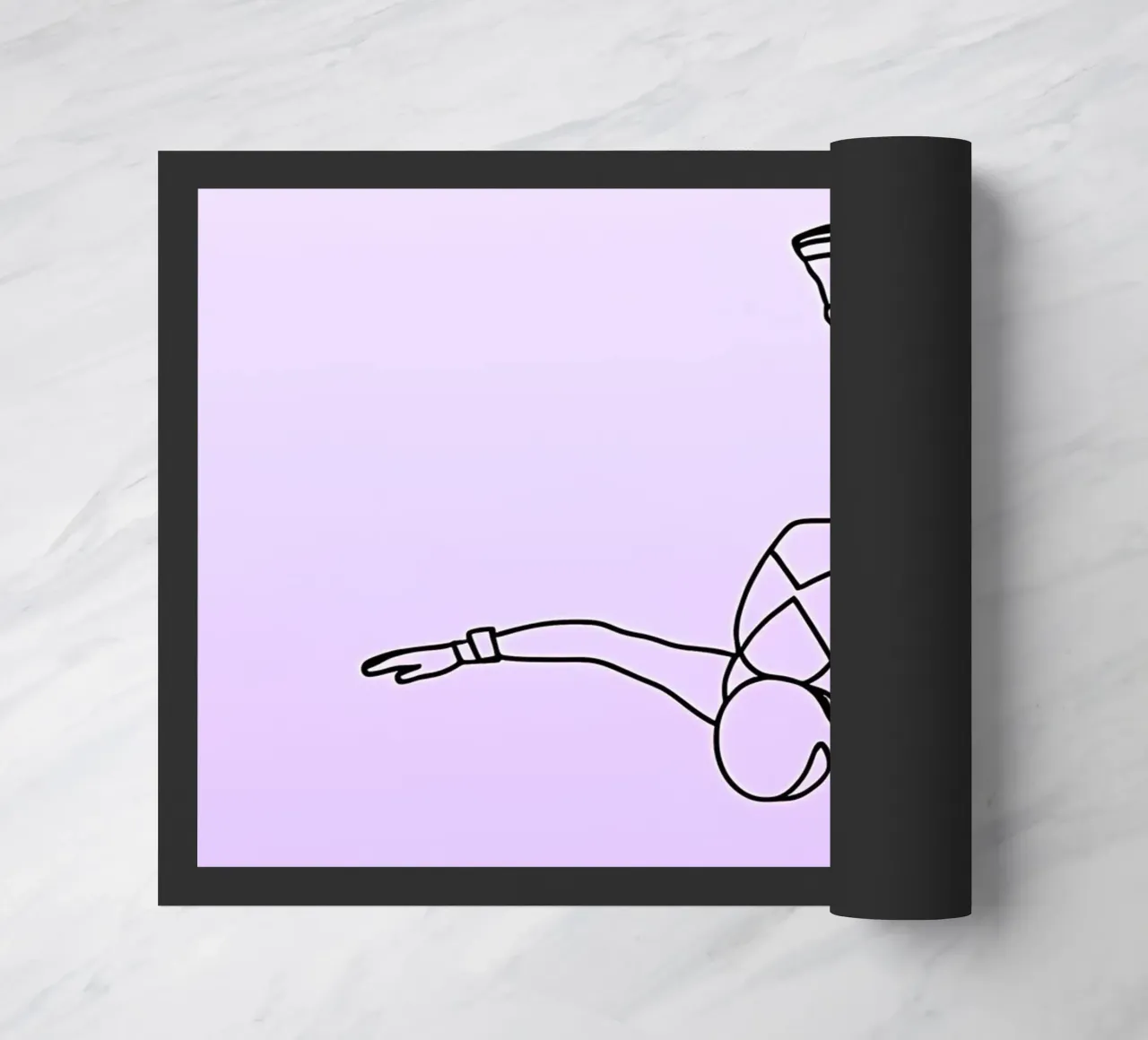 Skydiver - Line art minimalista zerbino da Viv Line Art