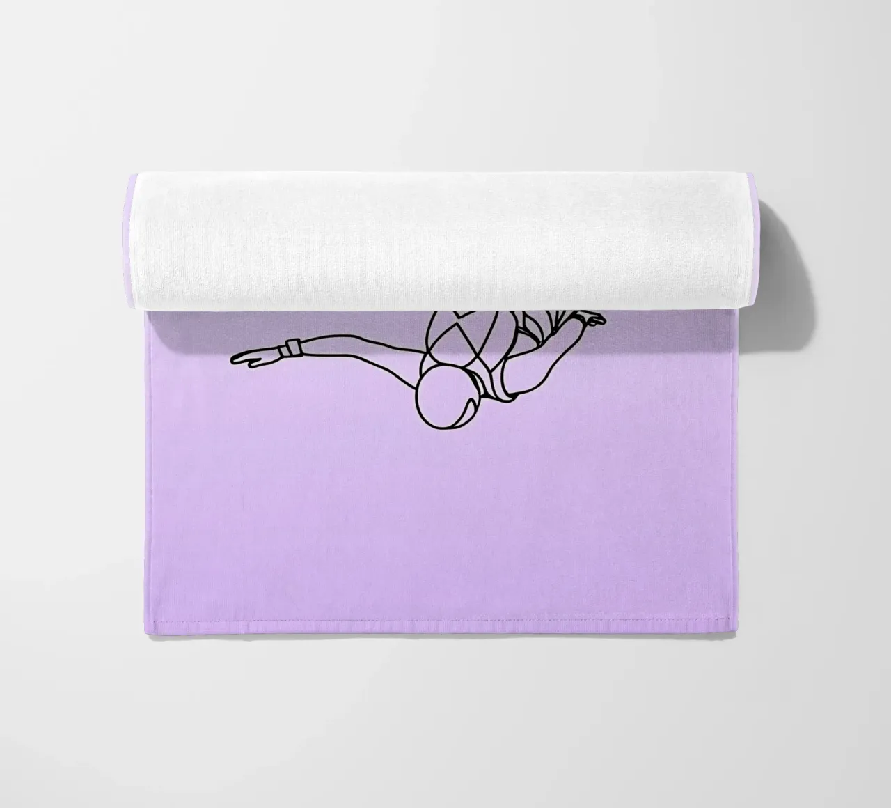 Skydiver - Line art minimalista telo mare da Viv Line Art
