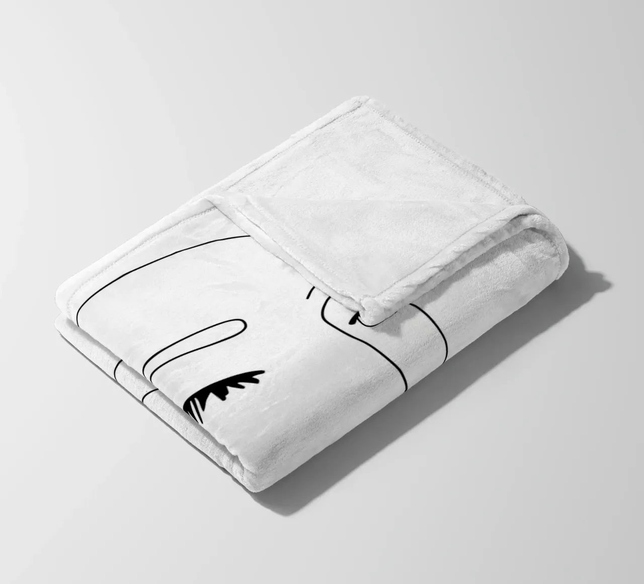 Donna - Line art minimalista coperta in pile da Viv Line Art