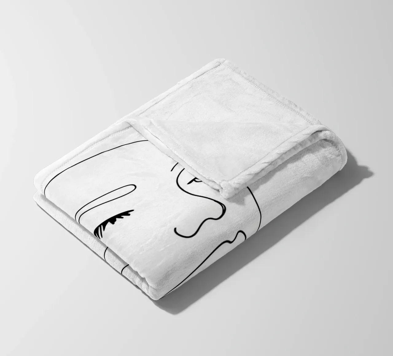 Donna - Line art minimalista coperta in pile da Viv Line Art
