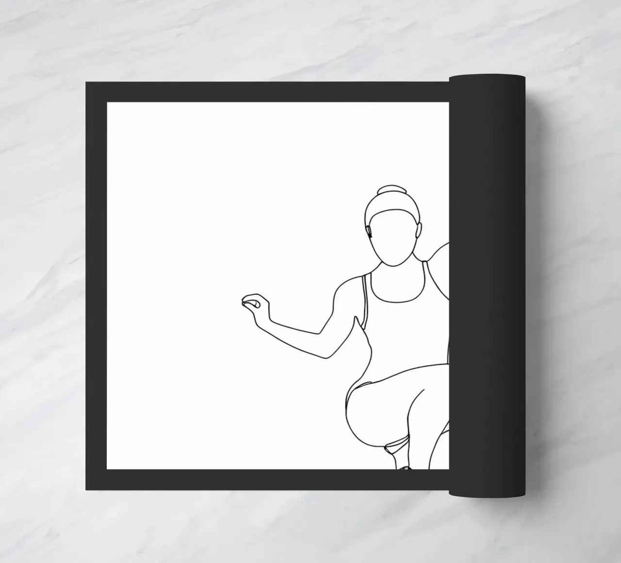 Ballerina - Line art minimalista zerbino da Viv Line Art