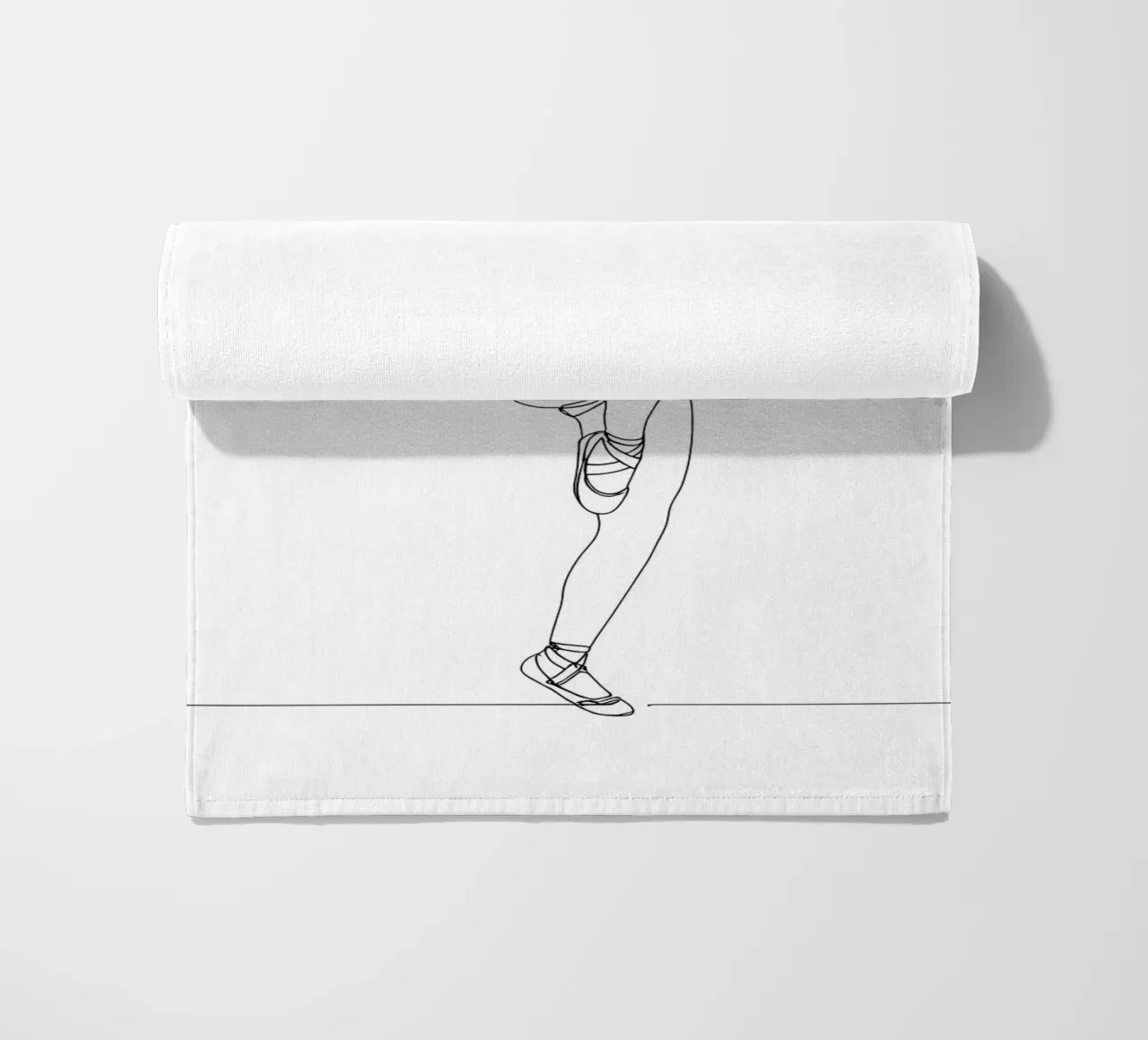 Ballerina - Line art minimalista telo mare da Viv Line Art