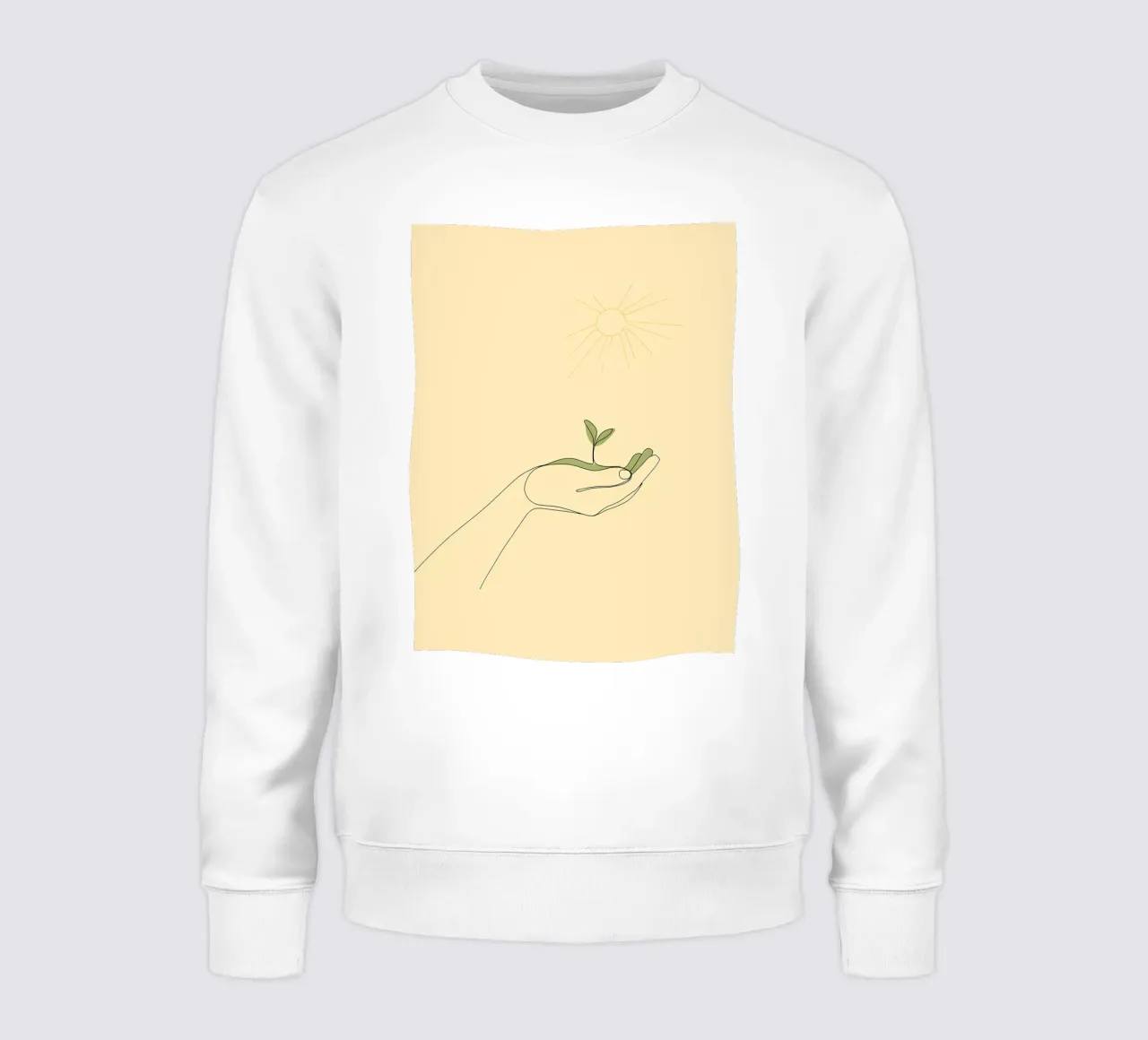 Save Trees - Minimalist Line Art sweatshirt by Viv Line Art
