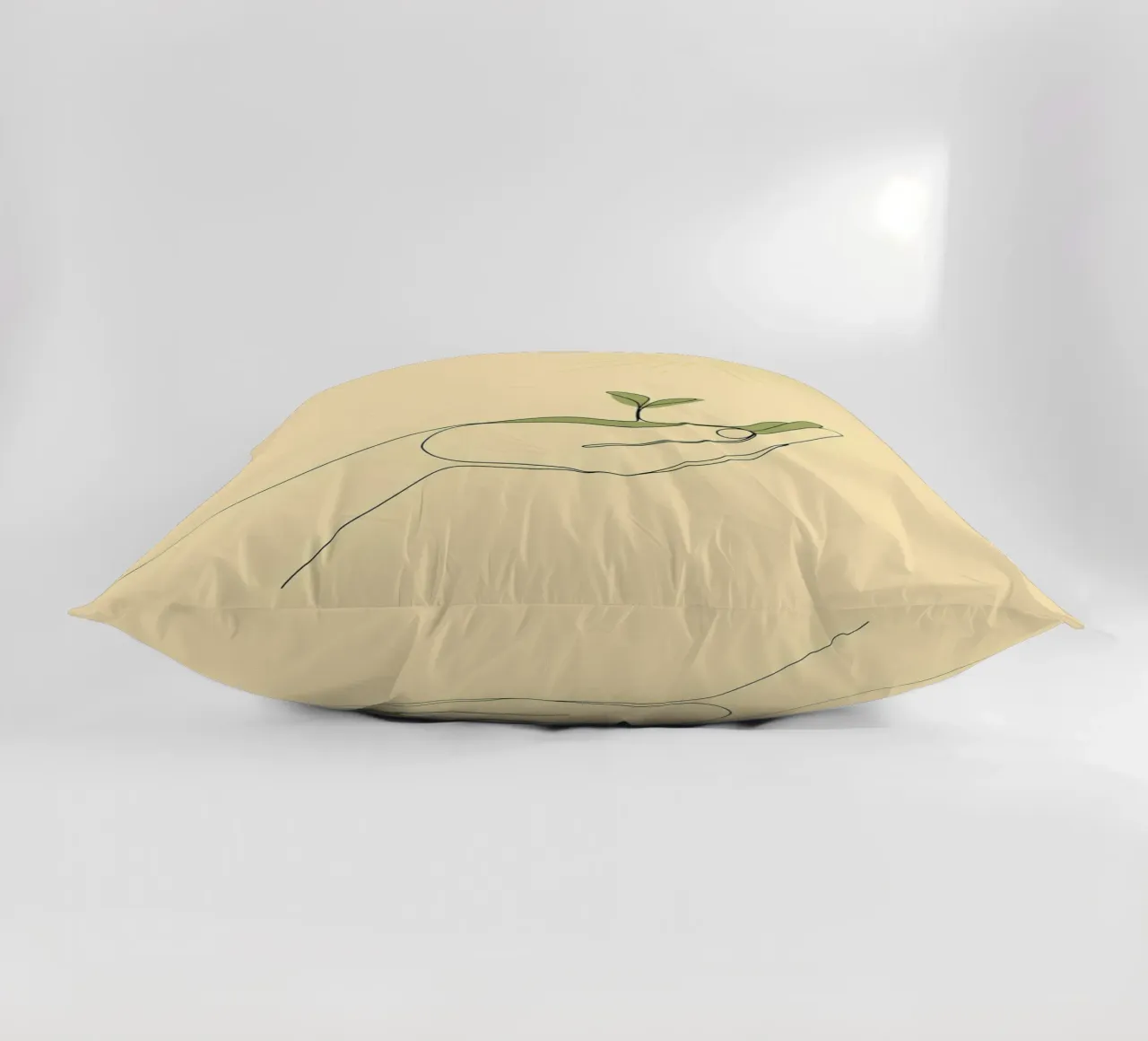 Save Trees - Minimalist Line Art decorative cushion by Viv Line Art