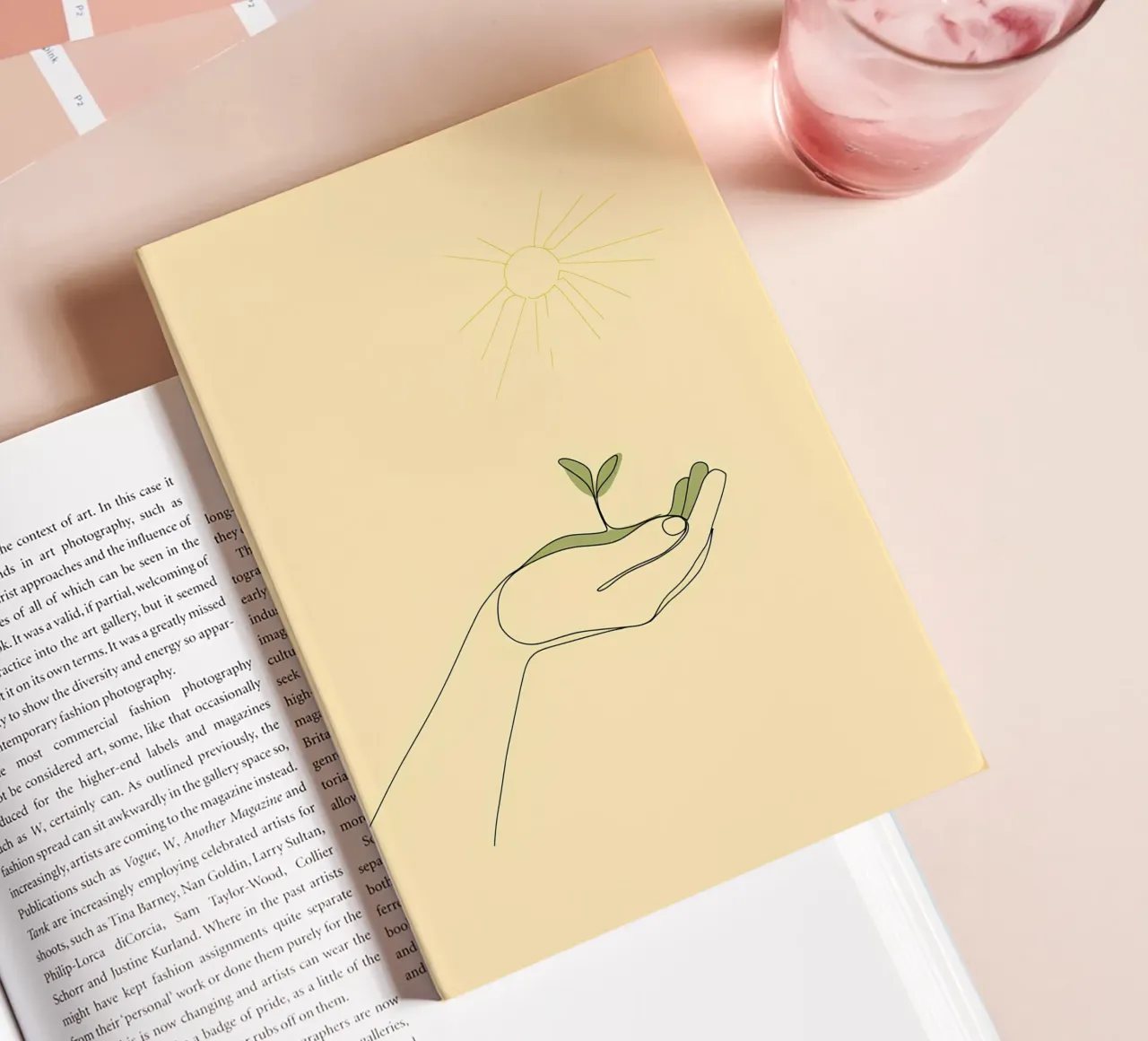 Save Trees - Minimalist Line Art notebook by Viv Line Art