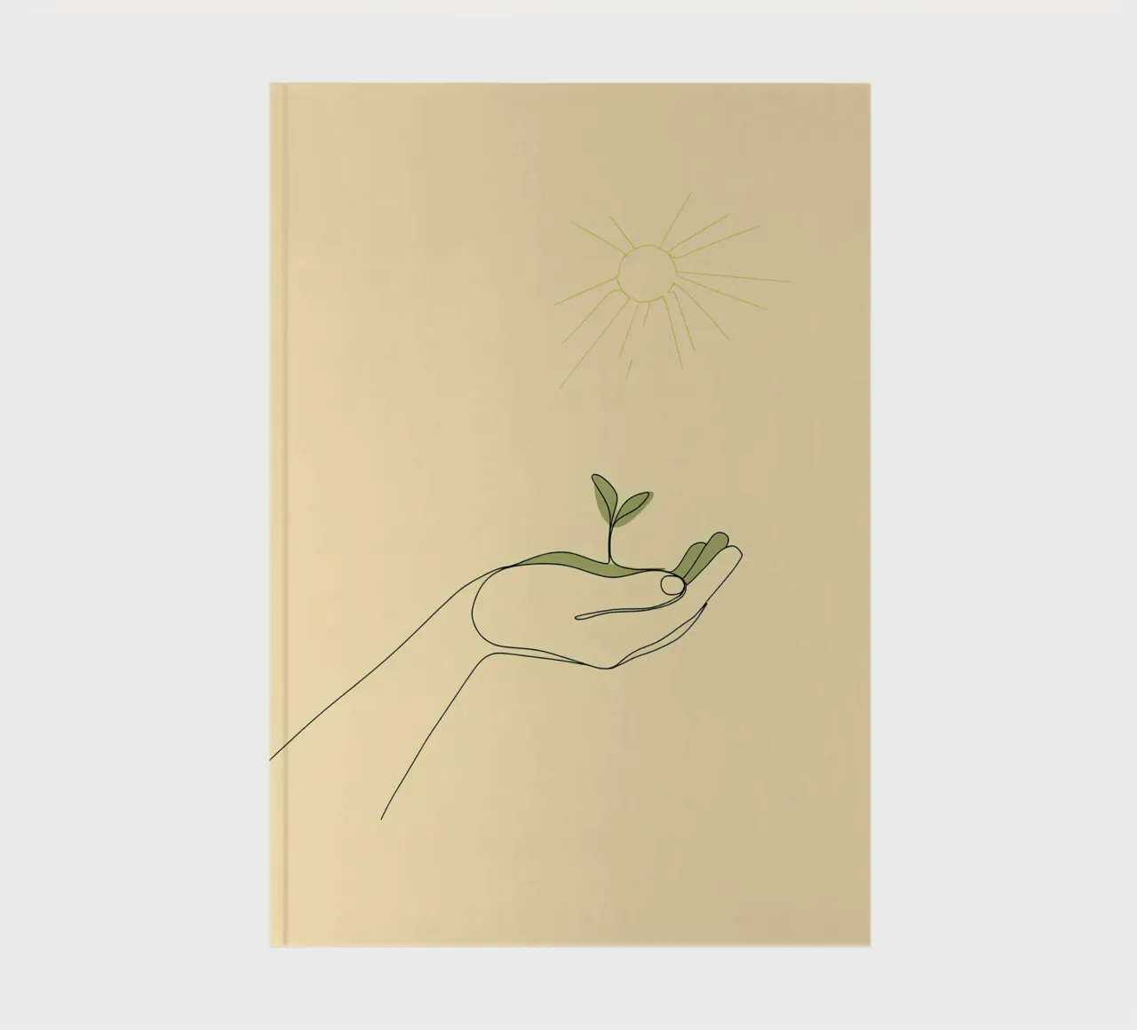 Save Trees - Minimalist Line Art notebook by Viv Line Art