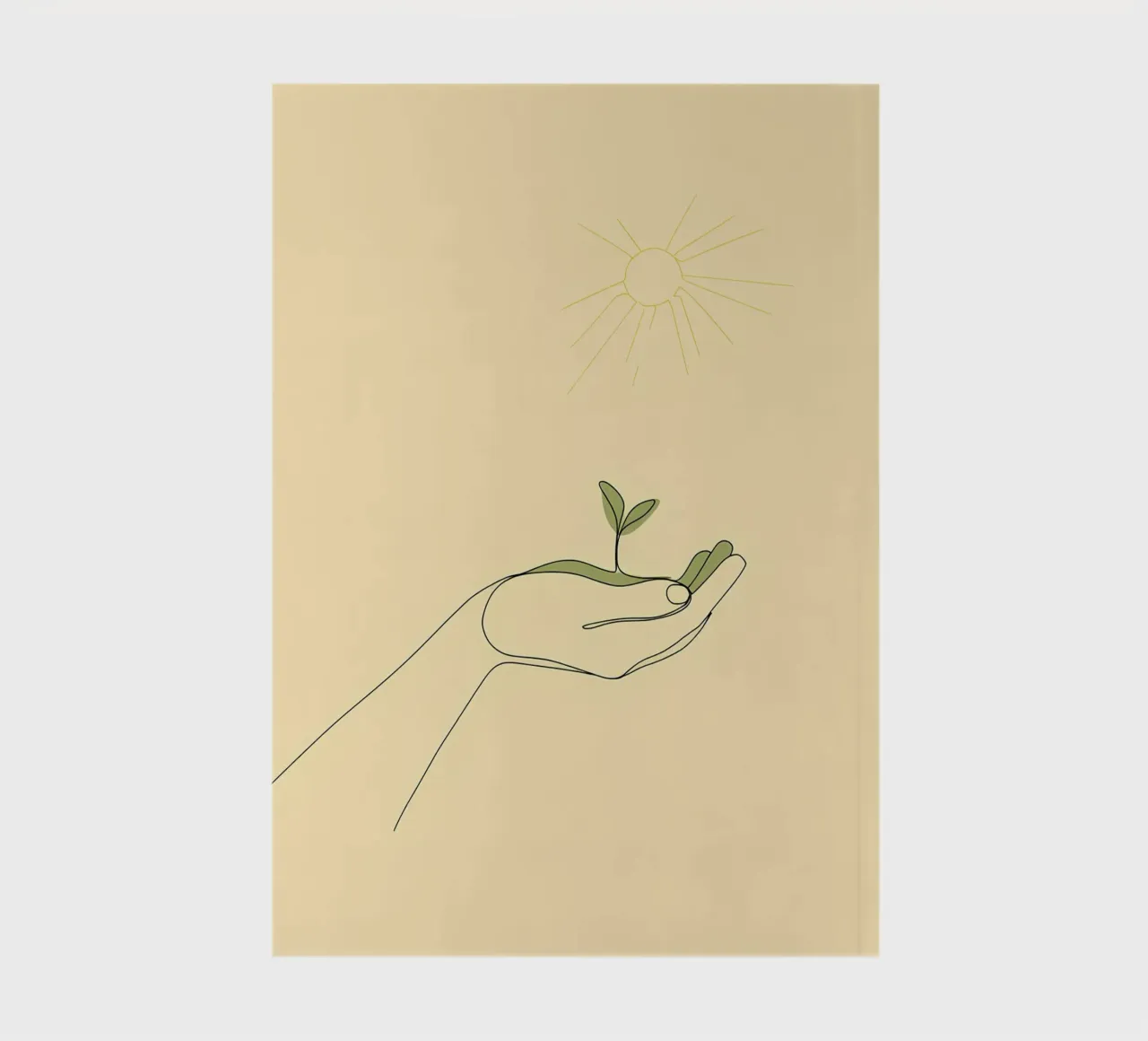 Save Trees - Minimalist Line Art notebook by Viv Line Art