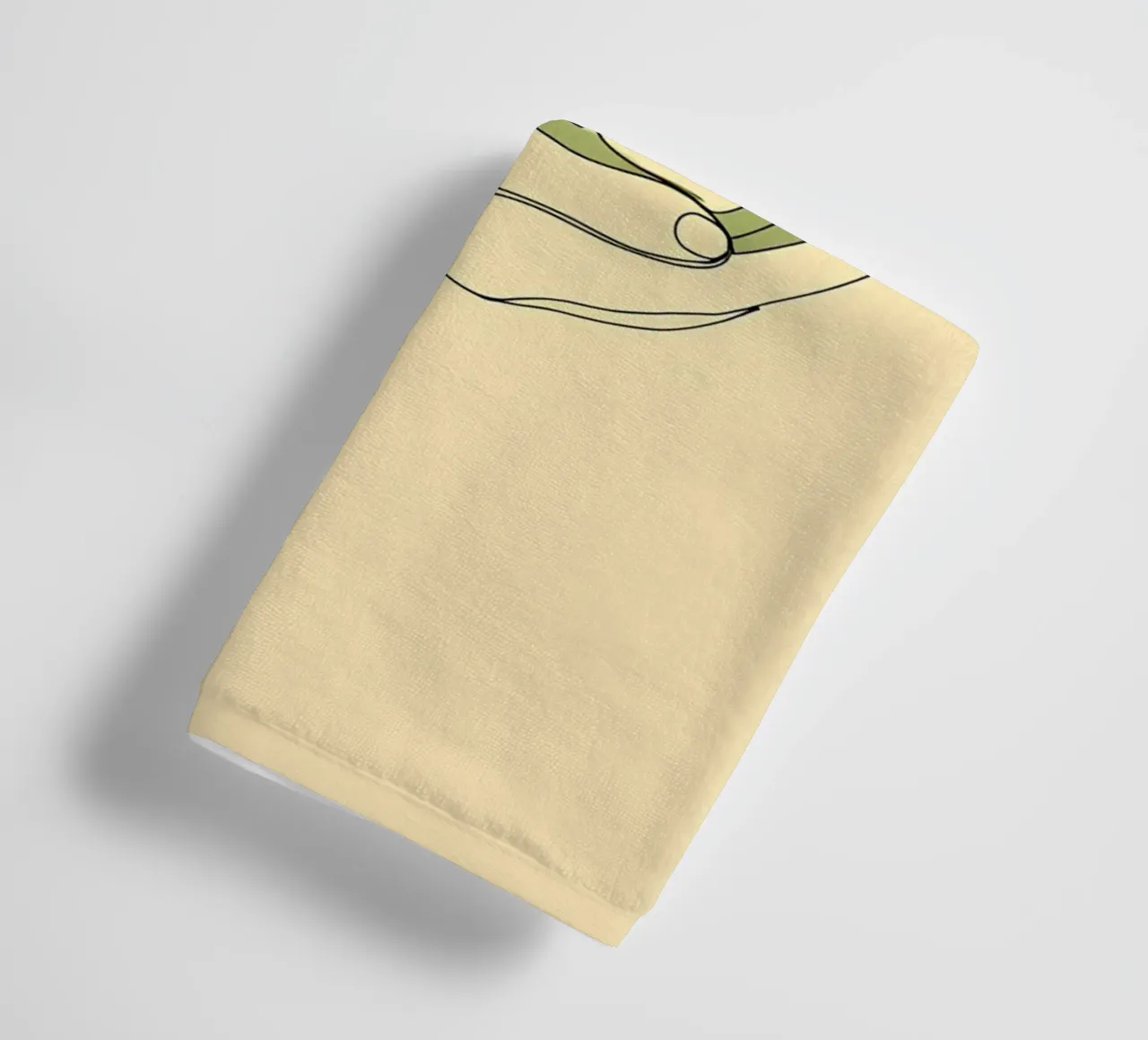 Save Trees - Minimalist Line Art towel by Viv Line Art