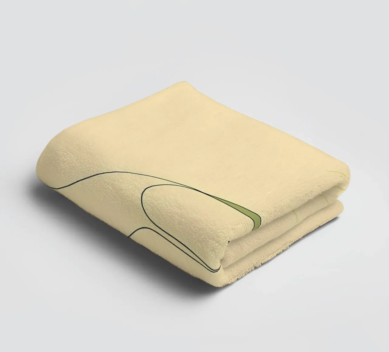Save Trees - Minimalist Line Art towel by Viv Line Art