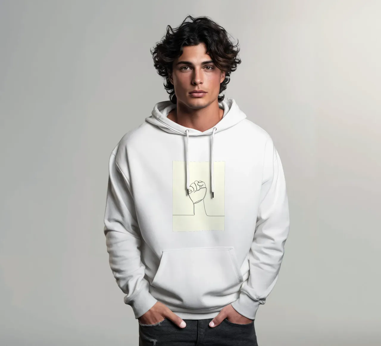 Unity - Minimalist Line Art hoodie by Viv Line Art