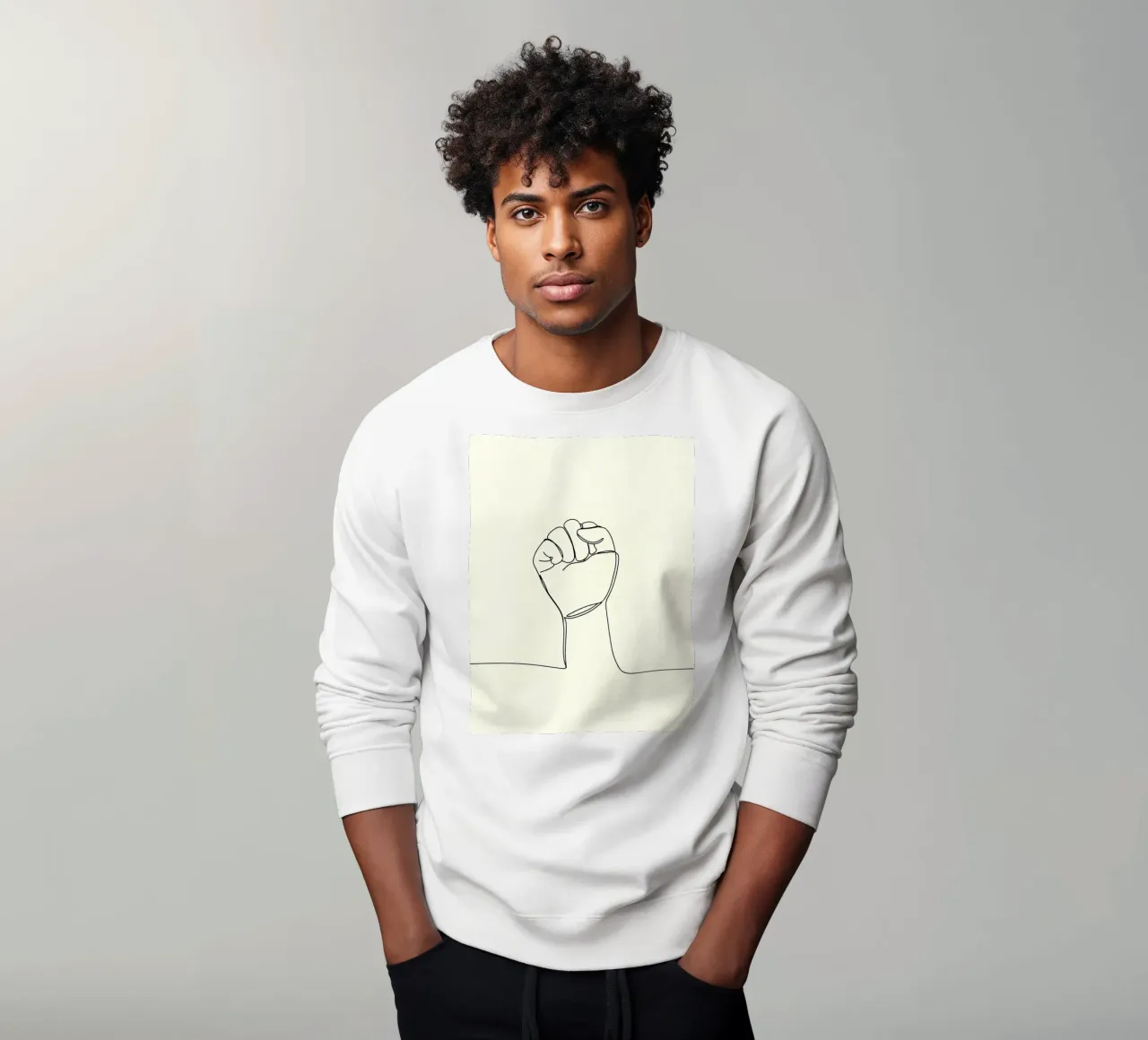 Unity - Line art minimalista felpa da Viv Line Art