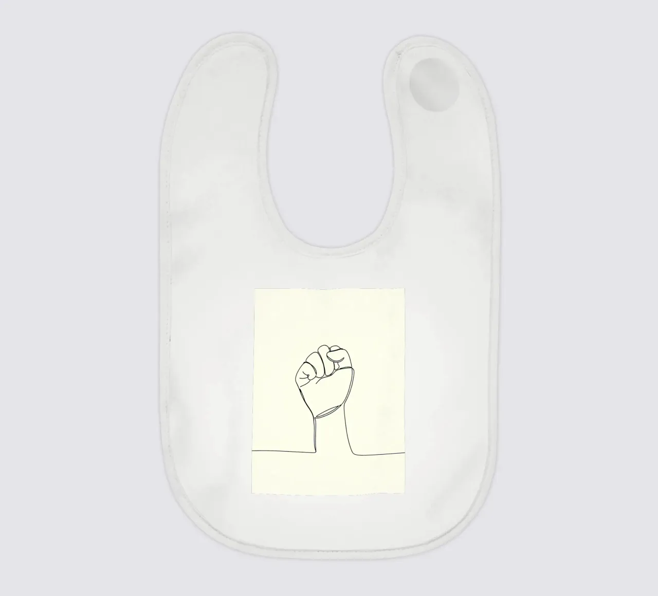 Unity - Minimalist Line Art baby bib by Viv Line Art