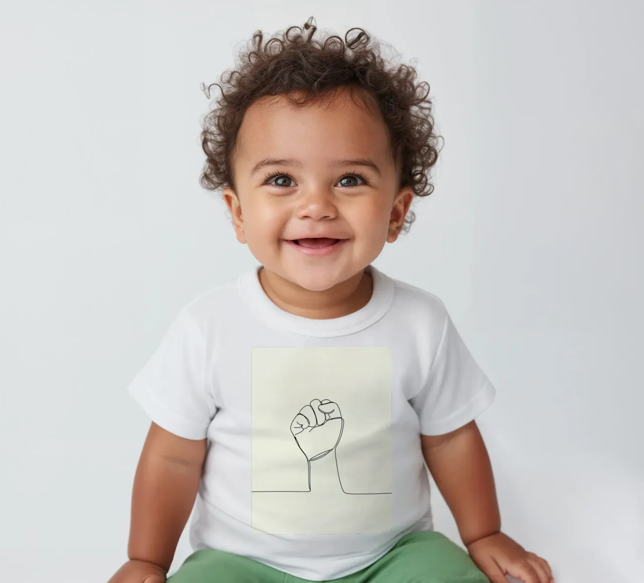 Unity - Line art minimalista maglietta neonato da Viv Line Art