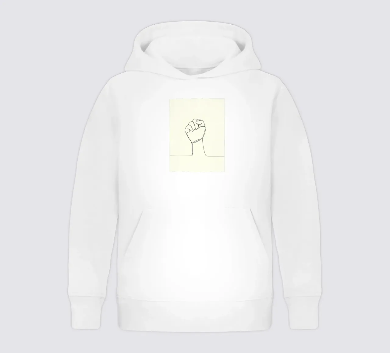 Unity - Line art minimalista felpa bambino con cappuccio da Viv Line Art