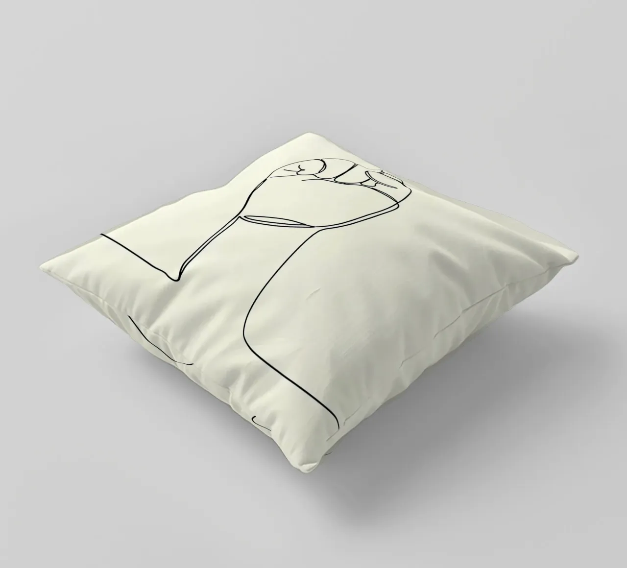 Unity - Line art minimalista cuscino da Viv Line Art