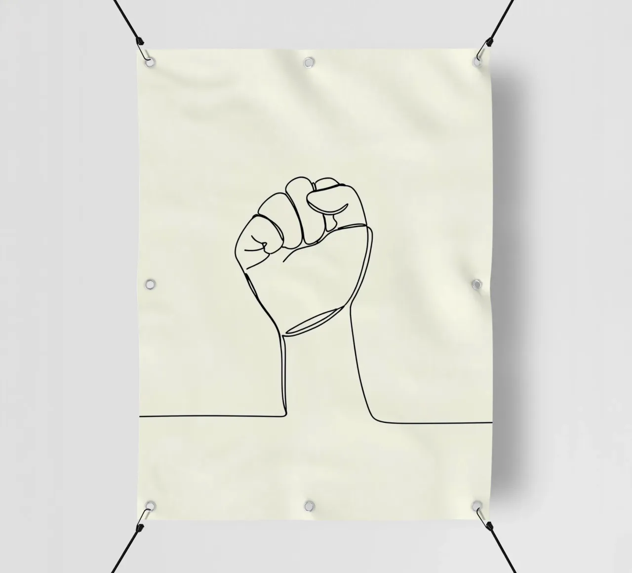 Unity - Line art minimalista telo in pvc da Viv Line Art