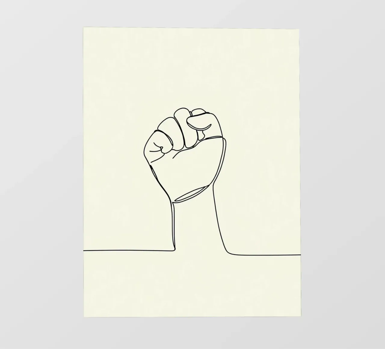 Unity - Line art minimalista telo in pvc da Viv Line Art