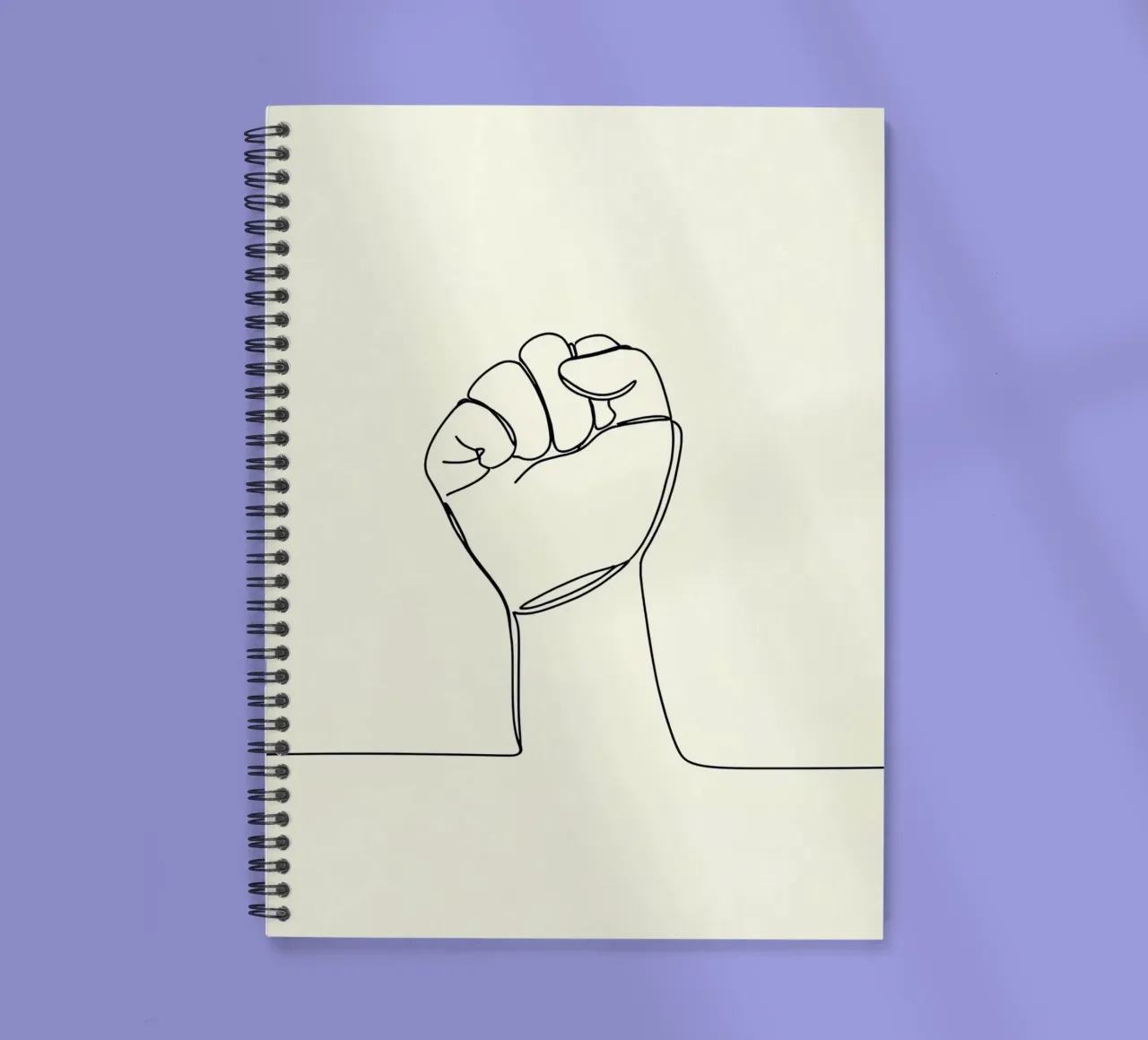 Unity - Minimalist Line Art spiral notebook by Viv Line Art