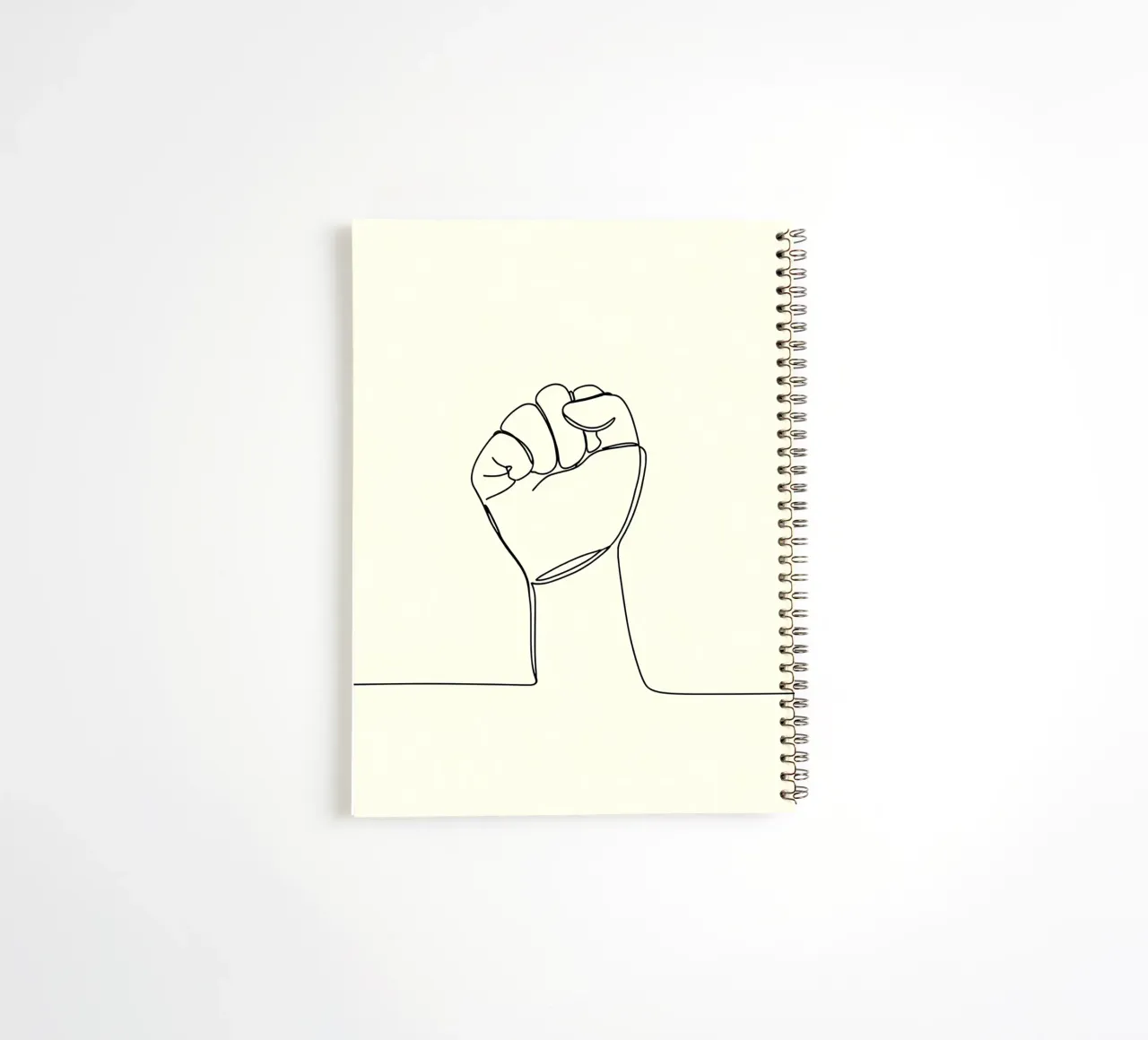 Unity - Minimalist Line Art spiral notebook by Viv Line Art