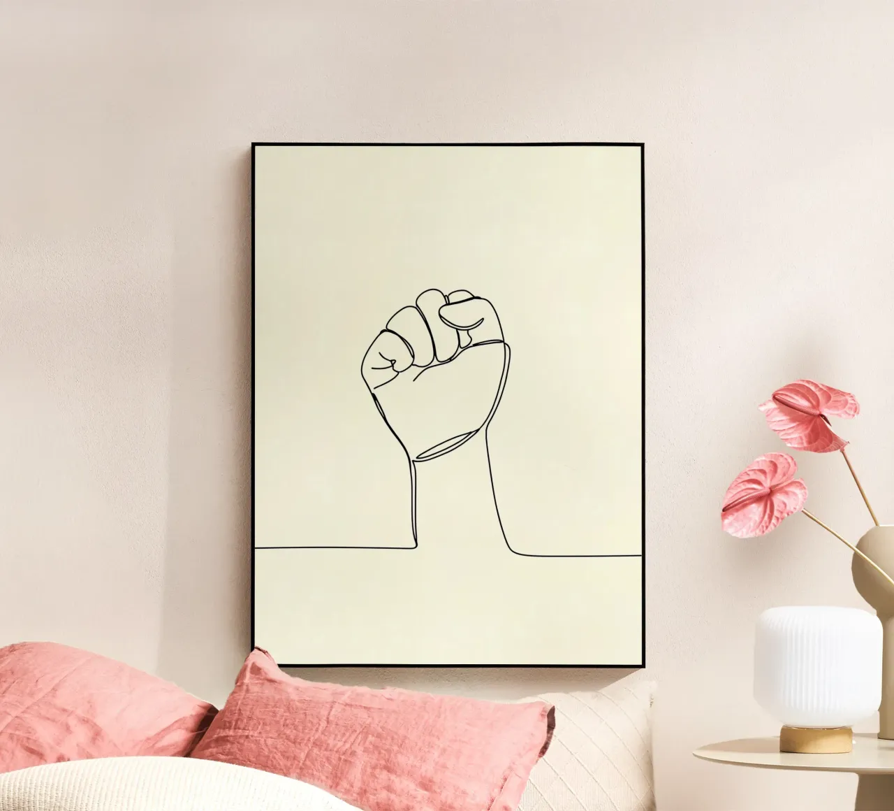 Unity - Line art minimalista plexiglass da Viv Line Art